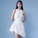 Dadizhimu Summer New Temperament In Ultra-Fashion Fashion Irregular High-Rise Slimming Dress