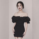 Dadizhimu Sense 2024 New Thai Trendy Brand Sexy Shoulder Slimming Dress Temperament Party Dress Dress