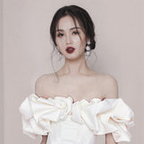 Dadizhimu Sense 2024 New Thai Trendy Brand Sexy Shoulder Slimming Dress Temperament Party Dress Dress