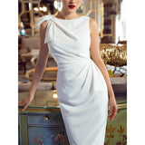 Dadizhimu Sleeveless Dress French Famous Temperament Design Small Dress Light Style Small White Dress
