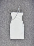 Dadizhimu Small Dress Temperament Geir Party Sexy Hot Bosom Heavy Industry Chicks Banded Dress