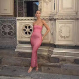 Dadizhimu Evening Dress Flashing Body Tective Dress High-End Light Luxury Small Sentient Day Sexy Long Dress