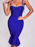 Dadizhimu Sexy Picts With Body Babes Hanging Dress Women Autumn Tight Body Slim Elastic Bag Hip Fishtail Bandage Skirt