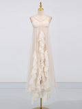 Dadizhimu Beach Mesh Sling Dress Dress 2025 New Splicing Lotus Leaf Side Design Solid Color Long Dress Woman