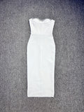 Dadizhimu High-End Bosoming Drilled Fish Bone Dress Knitted Heavyweight Temperament Bandage Skirt