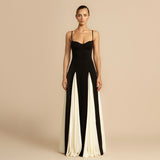Dadizhimu Sexy Dress Pure Style Hottie Dress Black And White Sling Dress Summer Female High Sense