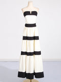 Dadizhimu Temperament Elegant Style Dress Women's Dress Spring 2025 New Chest-Striped Bow Decorated Dress Dress Women