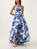Dadizhimu Corset Dress 2025 Summer New Waist Thin Fashion Sexy Open Sleeveless Long Dress
