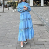 Dadizhimu Retro High-End Two Sets Of 2025 Spring New Hollow Lace Top High Waist Half Skirt Suit Woman