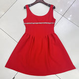 Dadizhimu Show High-End Short Dress 2025 Summer New Hand-Made Seam Sleeveless Sleeveless Thin Temperament Dress