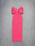 Dadizhimu Hanging Neck Thin Dress Dress Water Drilled Shoulder Elegant Temperament Banded Evening Dress Dress