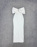 Dadizhimu Hanging Neck Thin Dress Dress Water Drilled Shoulder Elegant Temperament Banded Evening Dress Dress