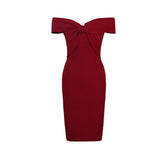 Dadizhimu Red French Champs-All Lys¨¦e Classic Shoulder Tea Dress High Waist Repair Body Scuffled Ass Bent Dress Woman