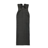 Dadizhimu Summer Fashion Sexy Temperament With Skirt Black Low-Chests Hot Girl Long Dress Tide