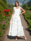 Dadizhimu Famous Style Dress 2025 Spring New High-End Heavy Industry Splicing Flowers Hanging Long Skirt Girl Tide