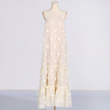 Dadizhimu And South Korea Leisure Lazy Style Dress 2025 Spring New Three-Dimensional Flower Cake Dress Woman