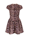 Dadizhimu Women's High-End Party Dress Sexy Leopard Thigh Dress Girl Sweet Spicy Style A Dress
