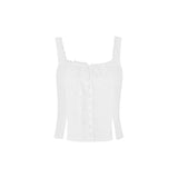 Dadizhimu High-Quality Women's Summer Cotton Budding Hottie Sling Vest Short Sexy Umbilly Blouse Woman