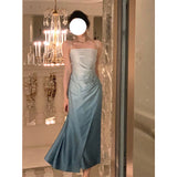 Dadizhimu Banquet Dress Dress Hanging Dress Female Gentle Style Design Small Design Slimming Long Skirt
