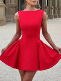 Dadizhimu Minimalist Style 2025 New Fold Design Sleeveless Waist Solid Color High-Sensing Sexy Dress Woman