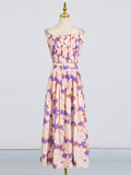 Dadizhimu Holiday Style Set 2025 Summer New Printed Corset + High Waist Pressure Skirt Half-Body Dress Two-Case