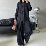 Dadizhimu Court Style Two Sets Of 2025 Summer New Fashion Lace Embroidery Design Fashion Casual Suit Woman