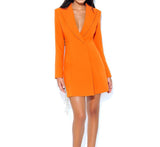 Dadizhimu High-End Women's Solid Color Body Deep V Temperament Diamond Chain Eso Su Suit Dress