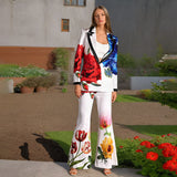 Dadizhimu Printing Two Sets Of 2025 Spring New Casual Suit Trousers Suit Women's High-End Women's Fashion