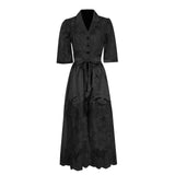 Dadizhimu Temperament Two-Piece Set Of 2025 Spring New Collar Embroidered Top High Waist Water-Soluble Flower Skirt Suit Female Tide