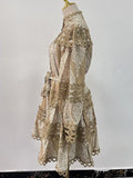 Dadizhimu Dress Spring New Long-Sleeved Retro Skirt Australian Holiday Dress Women's Fashion Trend