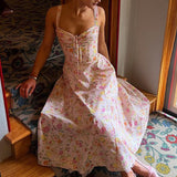 Dadizhimu Holiday Dress Pure Breeze Sweet Dress Crumbs Hanging Dress Spring And Summer Women's High-End Long Dress