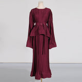 Dadizhimu Temperament Famous Wind 2025 Spring New Fashion Tying Folding Top + High Waist Skirt Suit Woman