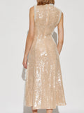 Dadizhimu Famous Style Dress Dress 2025 New Waist Display Thin Round Collar Pearl Side Design High-End Dress Dress Woman