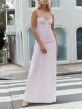 Dadizhimu 2025 New Women's Sleeveless Sleeve-Less Dress Open Multi-Color Solid Color Dress