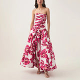 Dadizhimu Corset Dress 2025 Summer New Waist Thin Fashion Sexy Open Sleeveless Long Dress