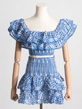 Dadizhimu Spring High-End New French Temperament Short Top High Waist Short Skirt Sexy Two-Set Suit Female Trend