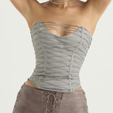 Dadizhimu And Spicy Women's New Sexy Sexy Body-Dear Braided Short-Ed-Bossed Hottie Top Girl