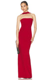 Dadizhimu Girls Hanging Neck Sleeveless Dress Sexy Bare Back Tight Body Open Fork Banded Skirt