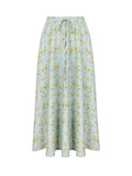 Dadizhimu Temperament New Women's Summer Fashion Crummity Skirt High Waist Thin A-Character Skirt Holiday Hottie