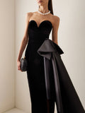 Dadizhimu Bosom Dress Dress 2025 New Black Elegant Irregular Design Feel Sleeveless Dress Woman