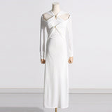 Dadizhimu Style Dress Dress Dress 2025 Summer New Hollow Kinesi Design Slim Thin Dress Dress Woman