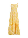 Dadizhimu Holiday Style Embroidered Dress Women's Dress 2025 New Sling Skirt High Waist Hollow Design Dress