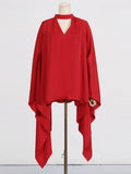 Dadizhimu Temperament Solid Color High-End Feel Set 2025 New Mantle Design Blouse + High-Waisted Micro-Slape Trousers