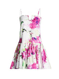 Dadizhimu Girl Style Lotus Leaf Side Sling Skirt 2025 New Temperament Niche Design Print Short Dress Woman