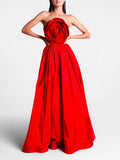 Dadizhimu Famous Style Tective Dress Dress Dress 2025 New Design Sense Splicing Flowers High Waist Long Dress Dress Woman