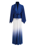 Dadizhimu Casual Style Suit 2025 New Cloak Shawl Knitted Top + Two-Piece Dress Woman