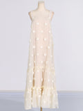 Dadizhimu And South Korea Leisure Lazy Style Dress 2025 Spring New Three-Dimensional Flower Cake Dress Woman