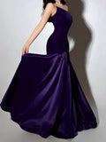 Dadizhimu Crocoat Tecticles Dress Dress 2025 Summer New Irregular Splicing Design Long Dress Dress Woman