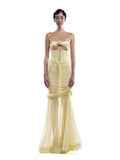 Dadizhimu Wind Tradiated Lace Hollow Waist Dress Design Small Fishtail Dress Seaside Holiday Dress Woman