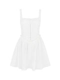 Dadizhimu Women's Sexy Dress Babes Sling Skirt Summer Pure Wind White Dress New A Dress